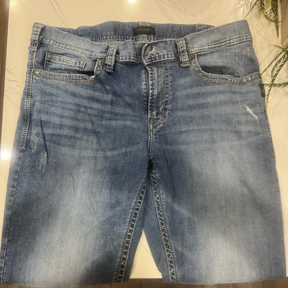 Men's Silver Jeans